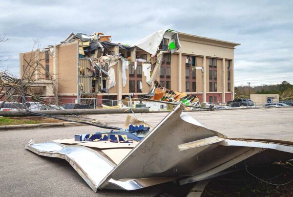 Commercial Hurricane Insurance - Hurricane Wreckage of a Hotel Building after a Storm